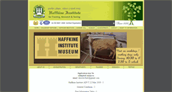 Desktop Screenshot of haffkineinstitute.org